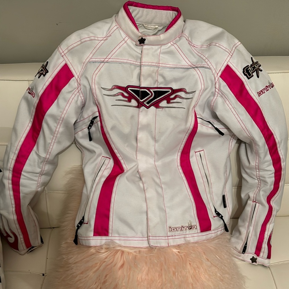 Ladies motorcycle jacket by FXRracing , excellent condition, size 6, XS -S
